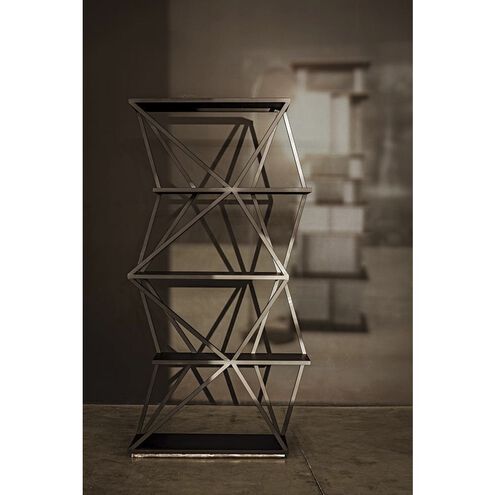 Sutro 80 X 36 X 18 inch Matte Black Shelf