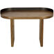 Euler 50 X 25 inch Dark Walnut and Matte Black Desk