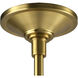 Zigrina 1 Light 5.88 inch Aged Brass Pendant Ceiling Light