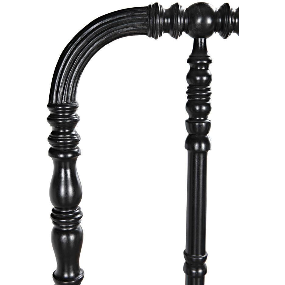 Bachelor Hand Rubbed Black Bed, Queen