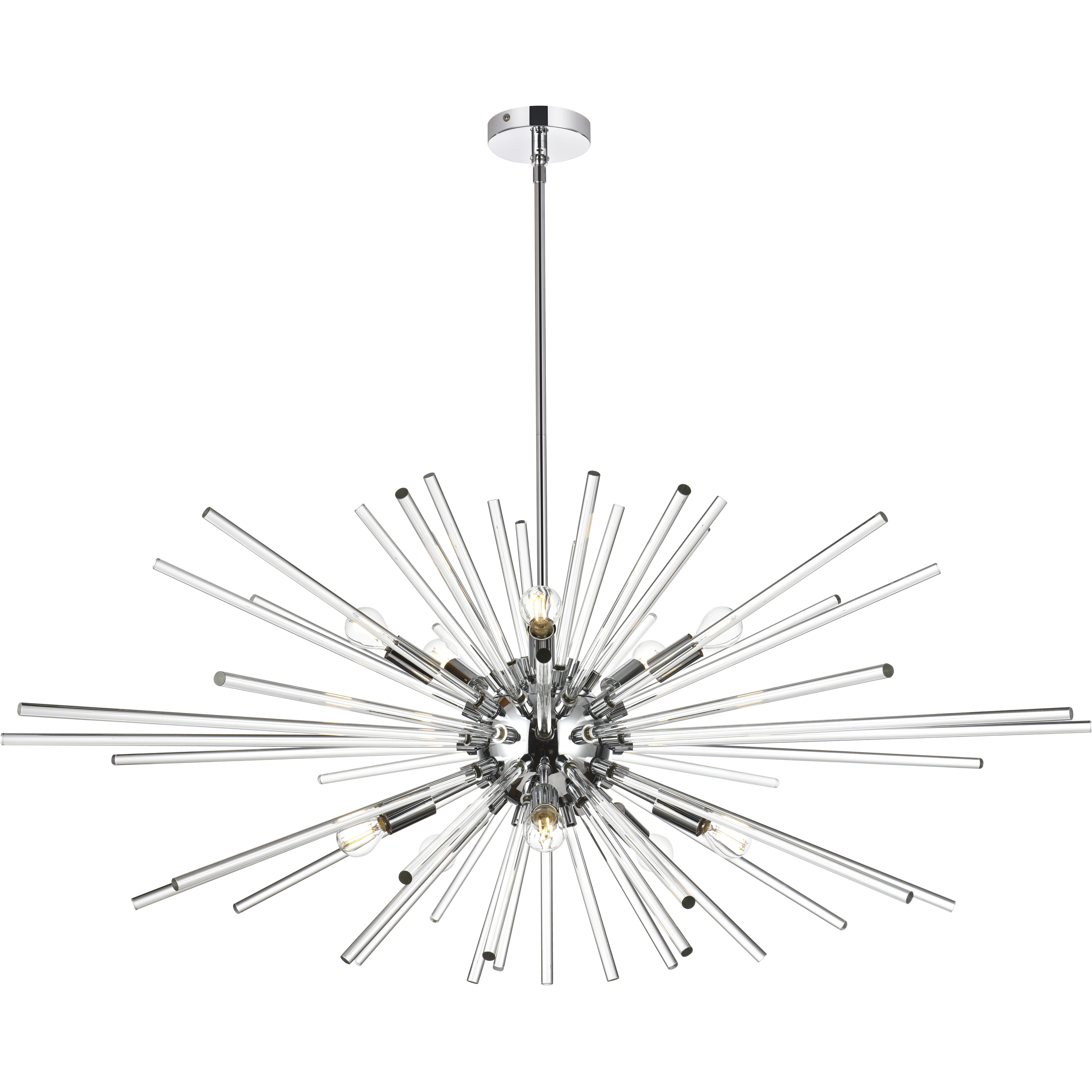 Sienna 10 Light 46 inch Chrome Pendant Ceiling Light