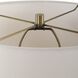 Cortado 23.25 inch 150.00 watt Travertine and Antique Brass Table Lamp Portable Light