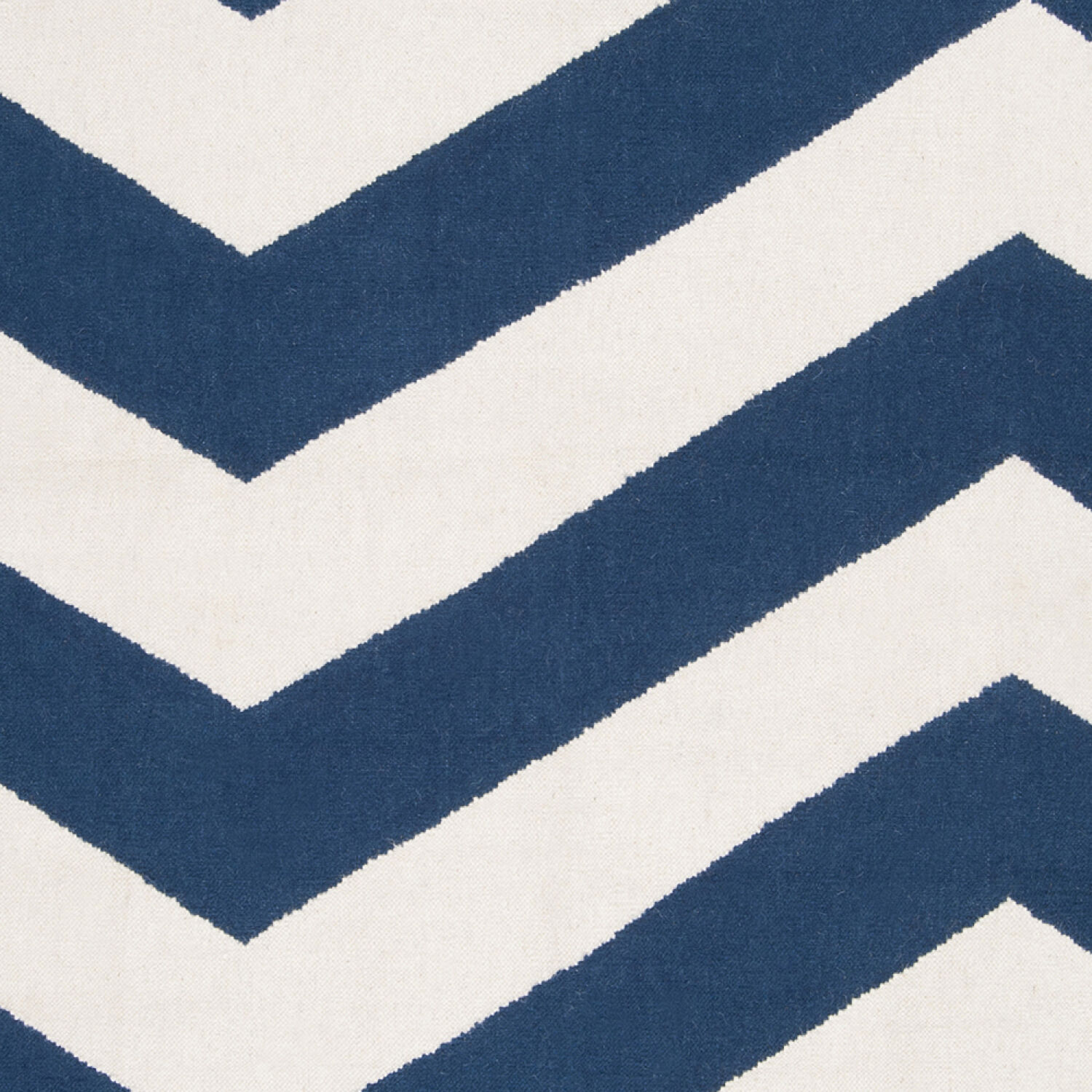 Frontier White/Dark Blue Handmade Rug