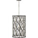 Portico LED 19 inch Glacial with Metallic Matte Bronze Indoor Chandelier Ceiling Light