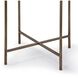 Drum 25.25 X 14 inch Antique Brass Side Table, Drum