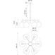 Alora Mood Castilla 6 Light 29.5 inch Matte Black Chandelier Ceiling Light in Opal Glass