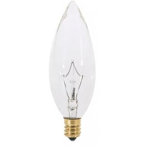 Lumos Incandescent B10 Candelabra E12 25 watt 220V 2700K Light Bulb