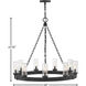 Open Air Sawyer 30 inch Black Outdoor Hanging in Non-LED