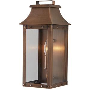 Manchester 1 Light 13 inch Copper Patina Exterior Wall Mount