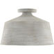 Quarry 1 Light 14 inch Stucco Semi-Flush Ceiling Light
