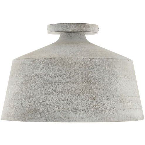 Quarry 1 Light 14 inch Stucco Semi-Flush Ceiling Light