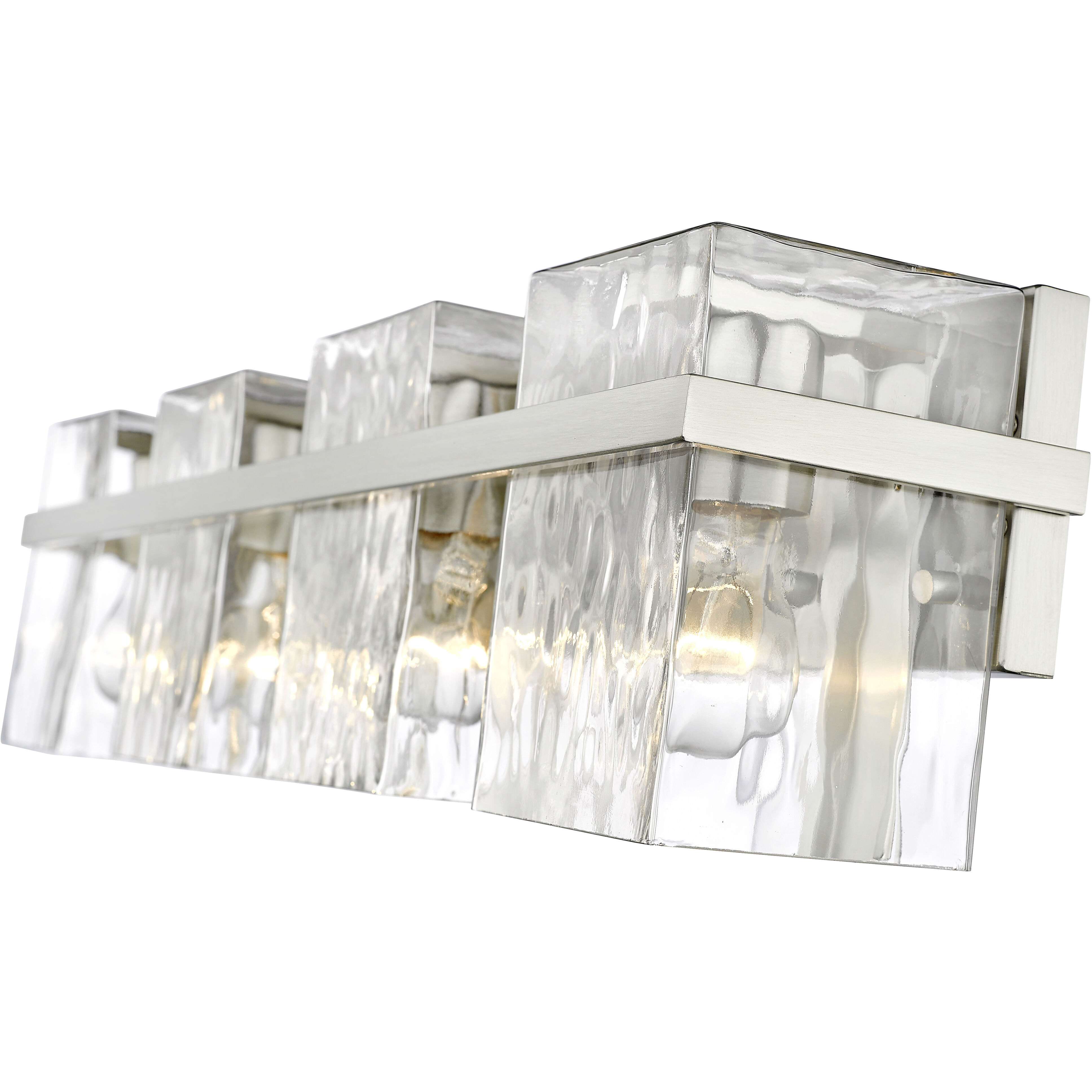 Bennington 4 Light 29.25 inch Brushed Nickel Bathroom Vanity Wall Light