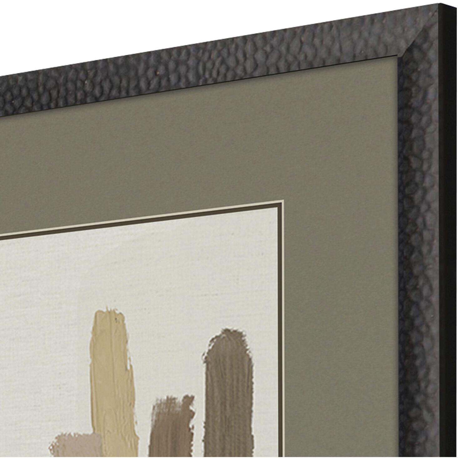 Strokes in Brown Brown and Beige and Neutral Framed Art