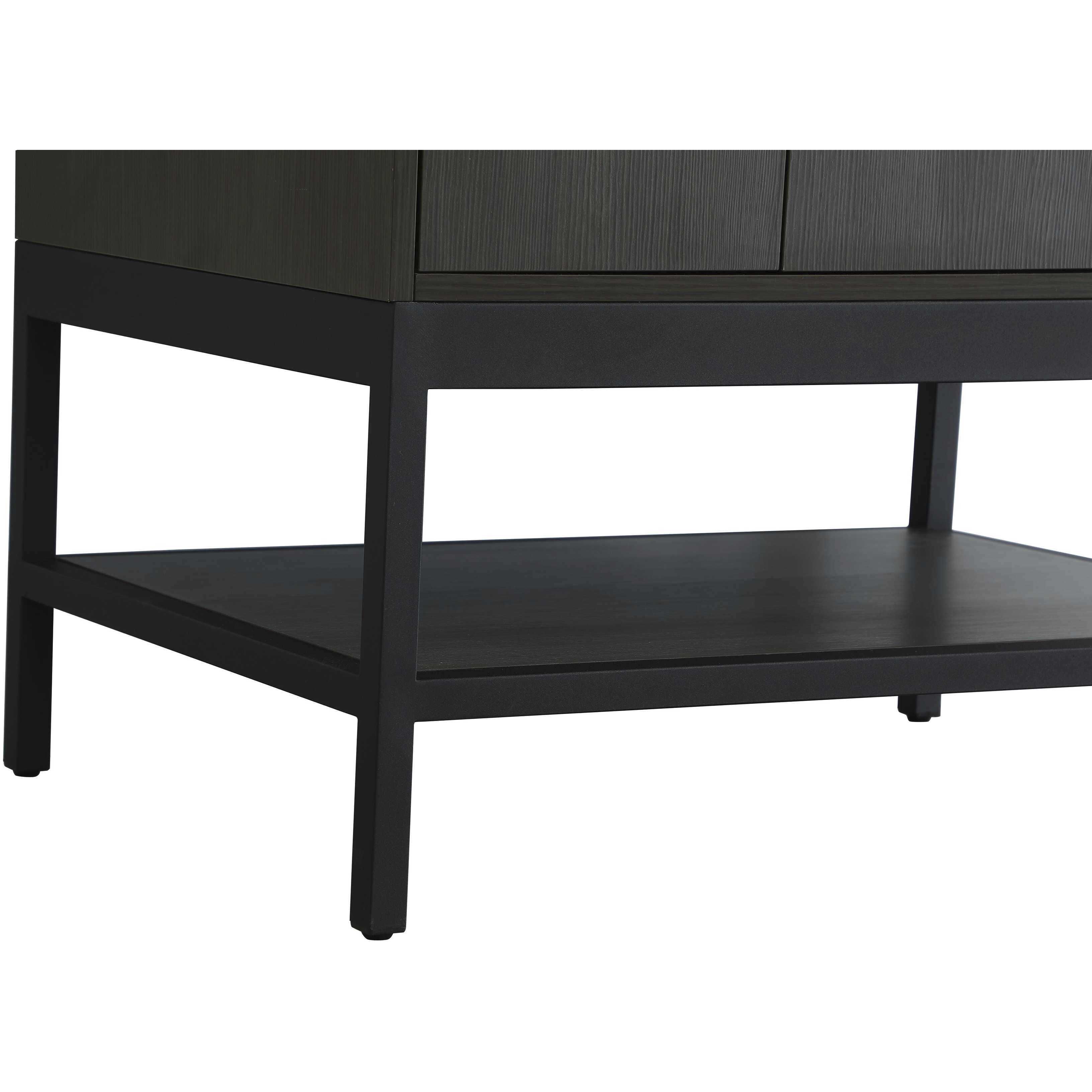 Lennox 24 X 34 inch Mocha Brown Bathroom Vanity Cabinet