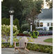 Classic Onion 1 Light 17.5 inch Black with Clear Outdoor Post Light, Medium