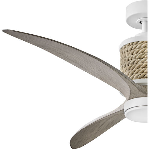 Marin 60 inch Matte White with Weathered Wood Blades Fan