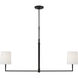 TOB by Thomas O'Brien Danica 2 Light 50 inch Aged Iron Linear Chandelier Ceiling Light