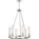 Beau 6 Light 26 inch Polished Nickel Chandelier Ceiling Light