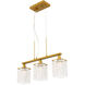 Taylor 3 Light 22 inch Brass Pendant Ceiling Light