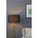 Anita 65 inch 60.00 watt Gold and Black Floor Lamp Portable Light