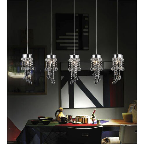 Monica 5 Light 5 inch Chrome Multi Light Pendant Ceiling Light