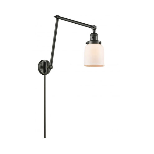 Small Bell 30 inch 3.50 watt Oil Rubbed Bronze Swing Arm Wall Light, Franklin Restoration