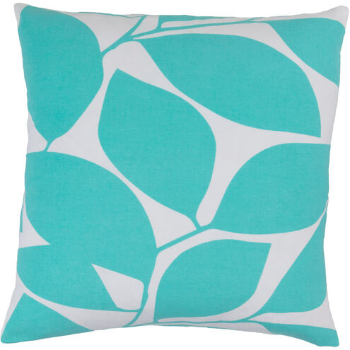 Somerset 22 X 22 inch Mint and Ivory Throw Pillow