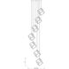Vertical 7 Light 23.5 inch Bronze and Olde Brass Chandelier Ceiling Light