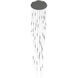 Main St. LED 37 inch Polished Nickel Pendant Ceiling Light in Frosted