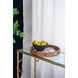 Round Cream/Brown Tray