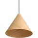 Conique Pendant Ceiling Light in Light Walnut