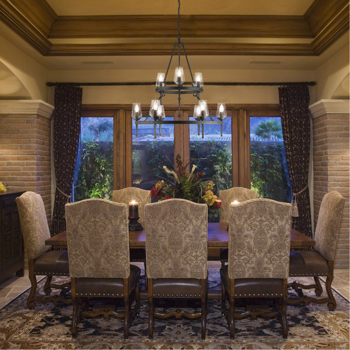 Marcellis 9 Light 34 inch Dark Natural Iron Chandelier Ceiling Light, Large