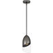 Haynes 1 Light 5 inch Black Chrome Mini Pendant Ceiling Light, Small
