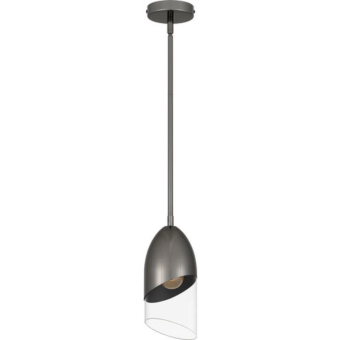 Haynes 1 Light 5 inch Black Chrome Mini Pendant Ceiling Light, Small