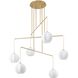Bryony 6 Light 48 inch Brushed Gold Chandelier Ceiling Light