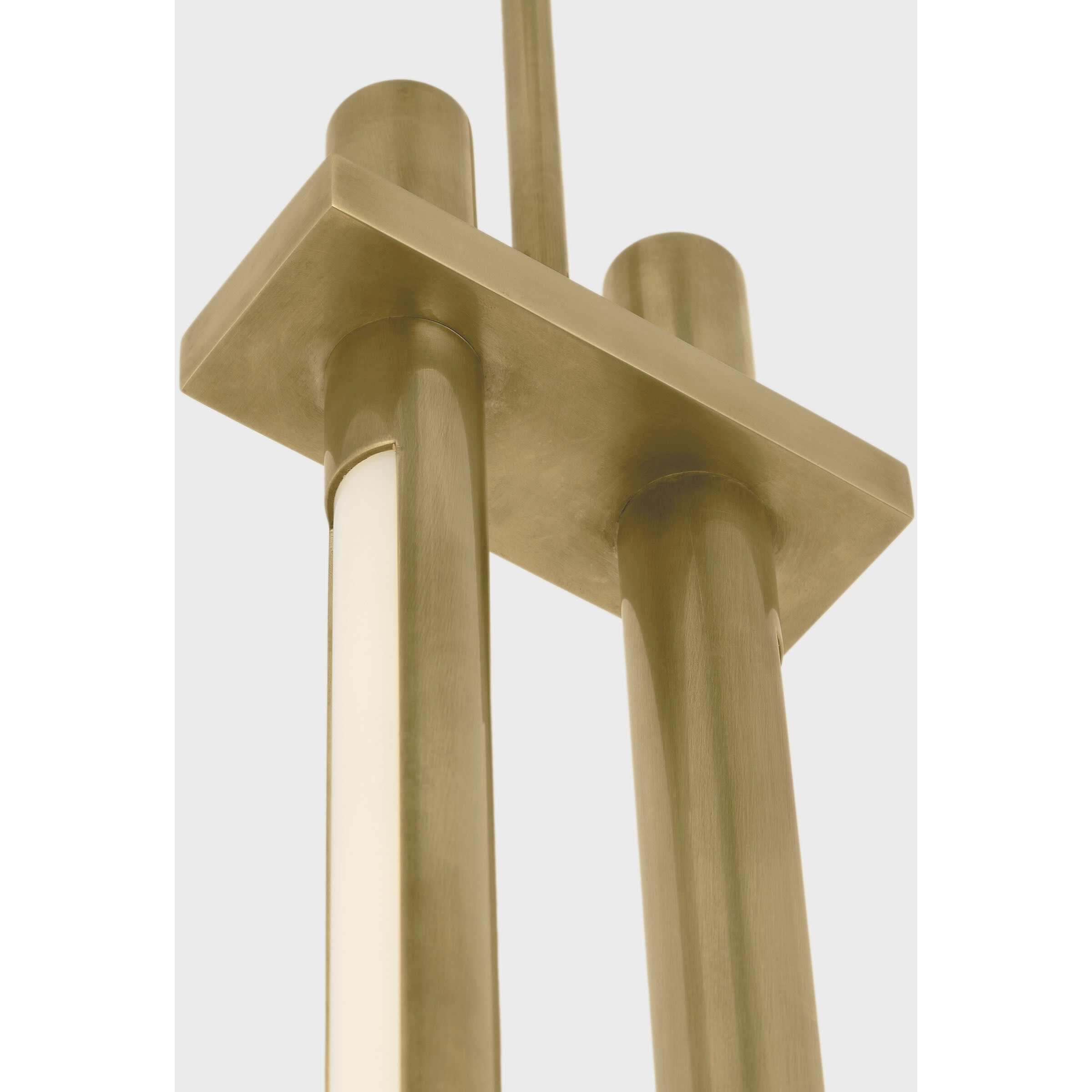 Kelly Wearstler Axis LED 4.5 inch Antique-Burnished Brass Double Pendant Ceiling Light