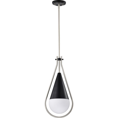 Admiral 1 Light 10 inch Matte Black Pendant Ceiling Light