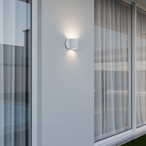 Kaliko LED 5 inch Textured White Indoor-Outdoor Sconce