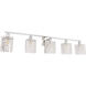 Phineas 5 Light 42 inch Chrome Wall sconce Wall Light