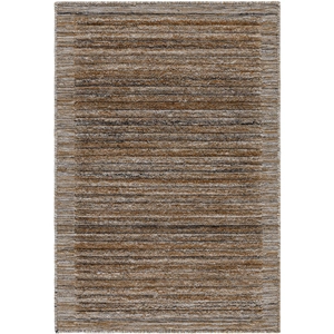 Yasmin 90 X 60 inch Dark Grey/Prairie Dust/Taupe/Grey Handmade Rug in 5 x 7.5