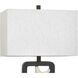 Poly 29.5 inch 100 watt Alken Wash and White Table Lamp Portable Light