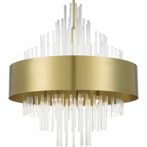 Orenburg 14 Light 35 inch Natural Brass Large Pendant Chandelier Ceiling Light