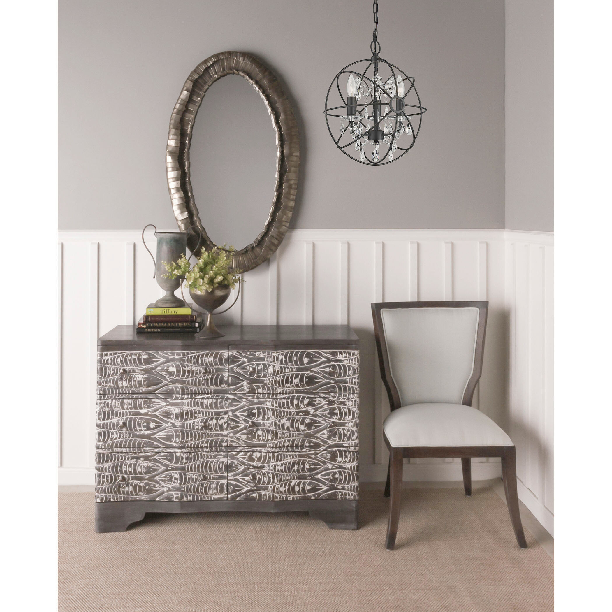 Williamsport 3 Light 13 inch Oil Rubbed Bronze Chandelier Ceiling Light