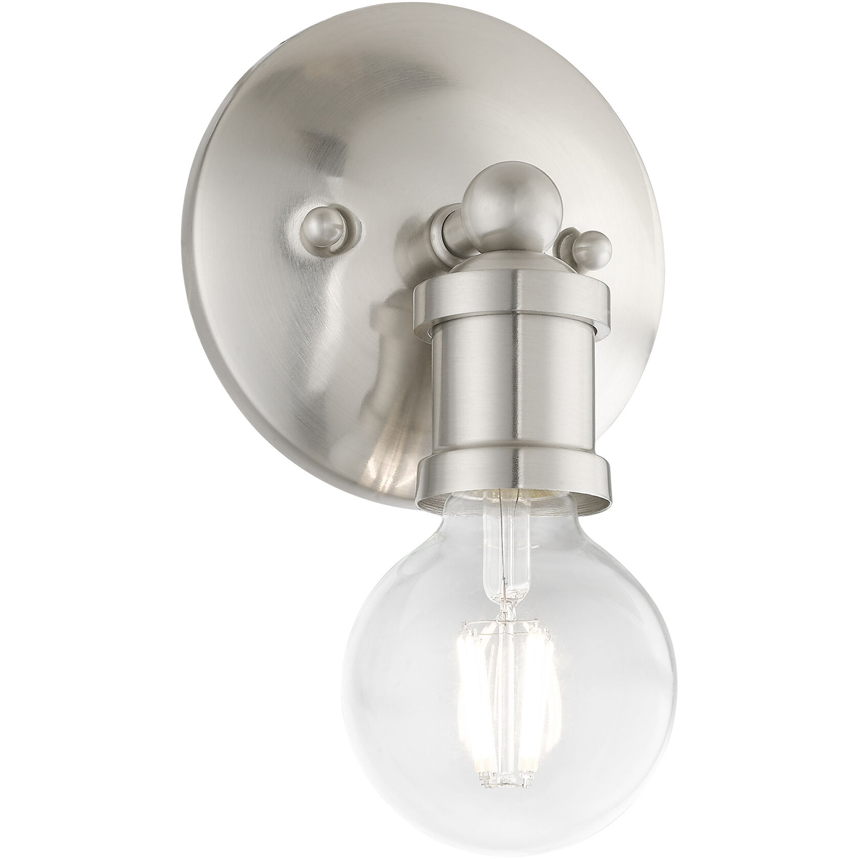 Lansdale 1 Light 5 inch Brushed Nickel Single Vanity Sconce Wall Light, Single