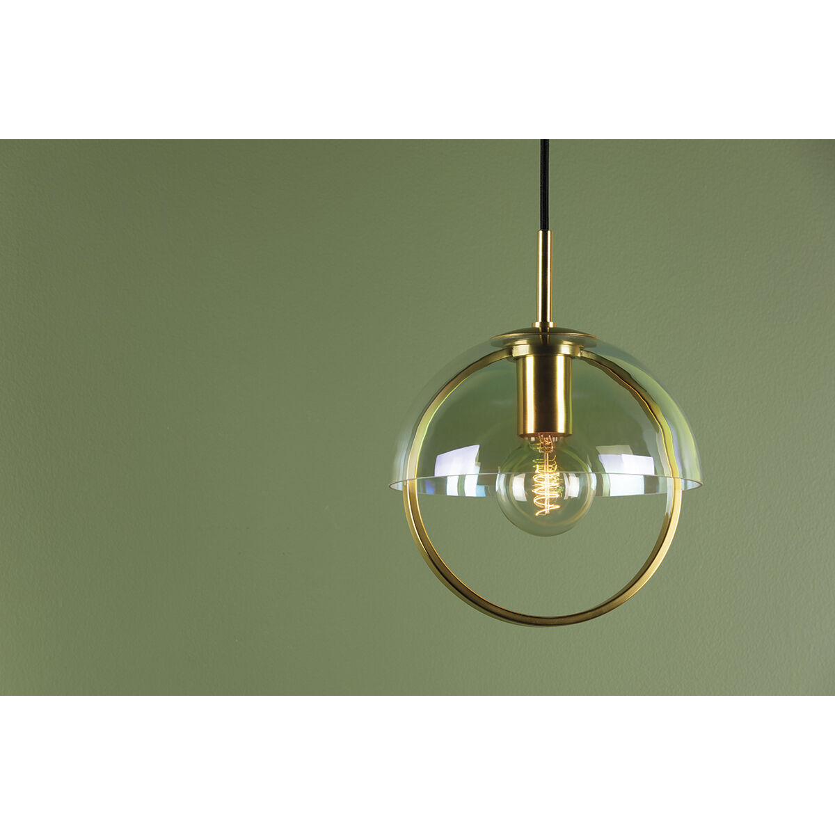 Meriah 1 Light 10 inch Aged Brass Pendant Ceiling Light