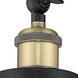 Franklin Restoration Oxford LED 8 inch Black Antique Brass Sconce Wall Light