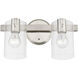Munich 2 Light 15 inch Brushed Nickel Vanity Sconce Wall Light
