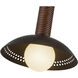 Alora Mood Arden LED 6 inch Matte Black/Opal Glass Pendant Ceiling Light