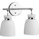 Lexie 2 Light 14 inch Polished Chrome Bathroom Vanity Light Wall Light