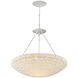 Virtu 1 Light 24 inch Pearlized White Pendant Ceiling Light